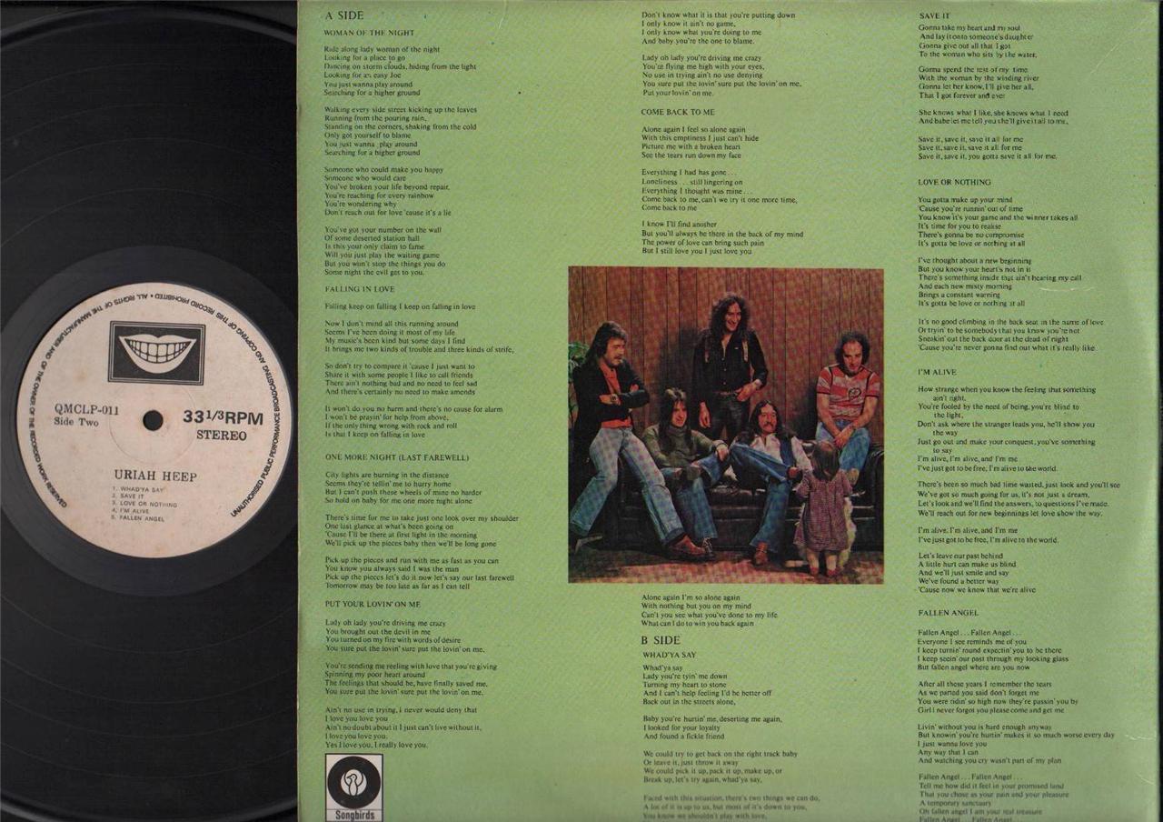 Mega Rare Uriah Heep Fallen Angel Sexy Error Code Singapore 12" LP ELP2023