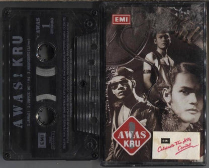 KRU Malay Rock Band Awas 1994 Mega Rare EMI Malaysia Cassette CS965