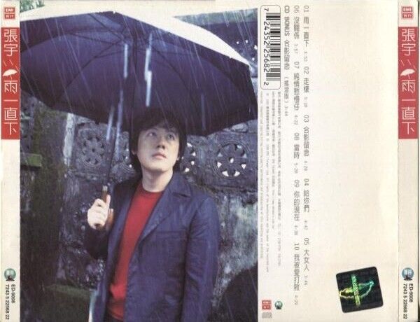 Taiwan Phil Chang 张宇 1999 雨一直下 走样 合影留念 给你们 大女人 EMI CD FCS2966