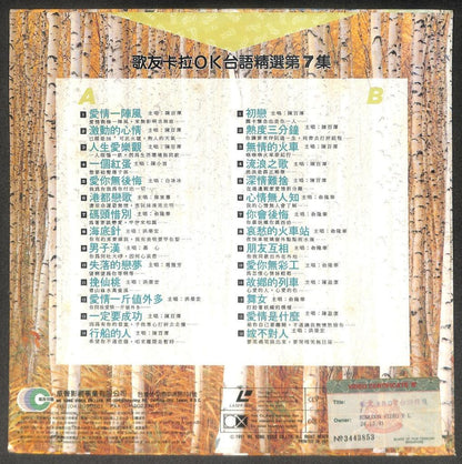 Taiwan Hokkien Karaoke 爱琴一阵风 初恋 无情的火车 舞女 1991 Japan Chinese LD Laserdisc LD1735