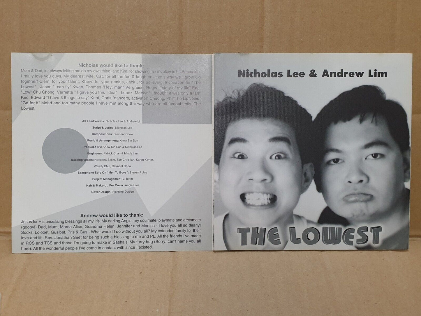 Singapore Under 1 Roof Nicholas Lee Andrew Lim The Lowest English CD (FCS10278)