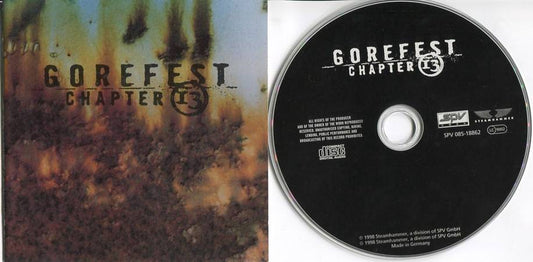 Gorefest Chapter 13 1998 Steamhammer Mega Rare Silver Ring Germany CD FCS4793
