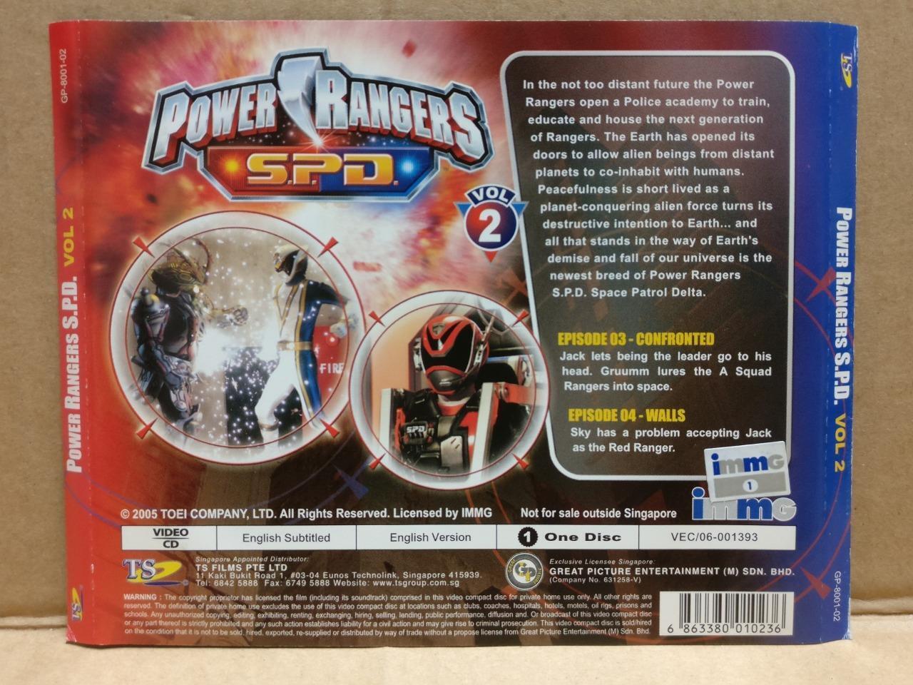 Power Ranger S.P.D 2005 Mega Rare Singapore Only Video CD VCD FCS9580