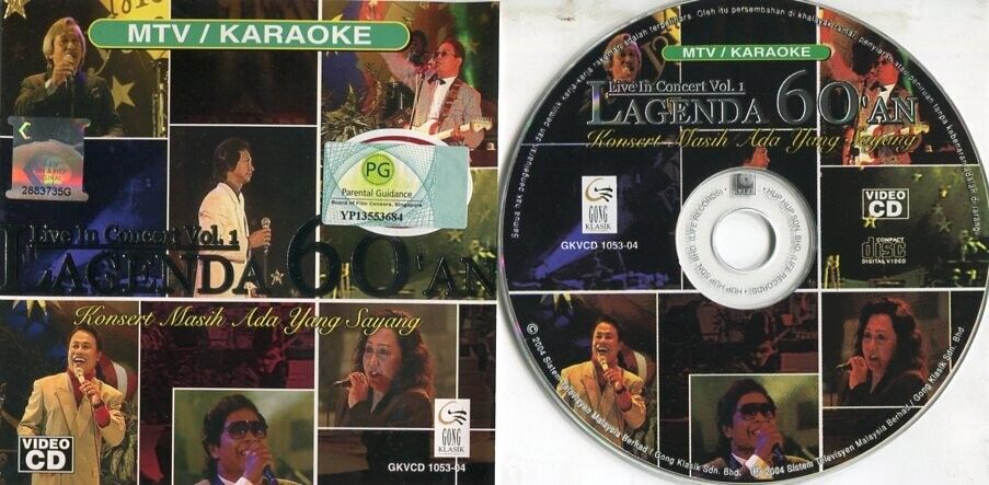 Mega Rare Live In Concert Lagenda Vol.1 60'An MTV Karaoke 2004 VCD FCS2427