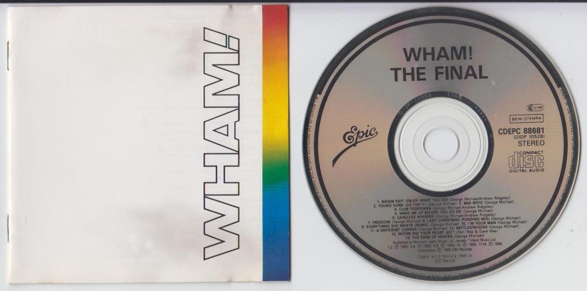 Wham! The Final George Michael 1986 Mega Rare Japan CD FCS2743