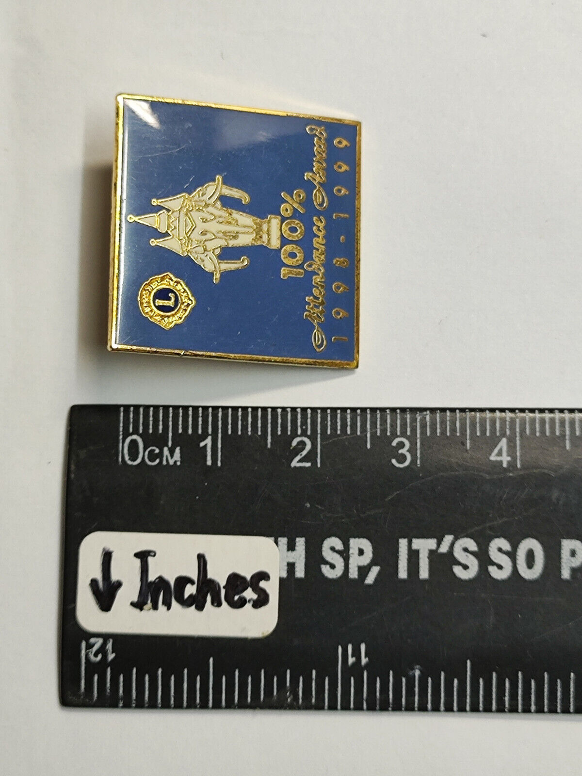 AMM68 PIN BADGE SINGAPORE LIONS CLUB 1998 -1999 (JF099)