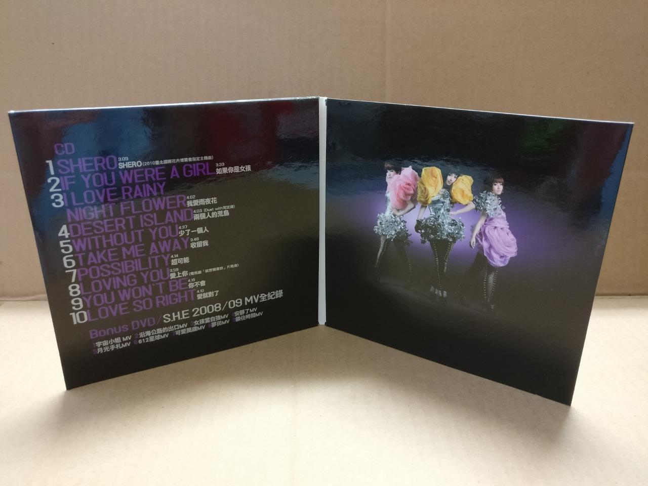 Taiwan S.H.E. SHE Selina Hebe Ella Shero 爱就对了 2010 CD + Bonus DVD FCS9692