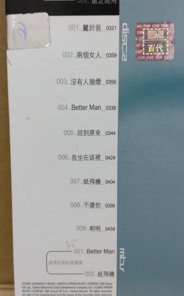 Hong Kong Sandy Lam 林忆莲 林憶蓮 精选集 2002 Rare Taiwan Chinese 2x CD FCB811N