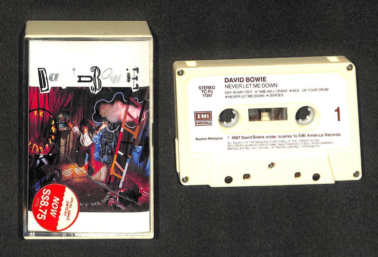 Mega Rare David Bowie Never Let Me Down 1987 Malaysia Cassette CS1685