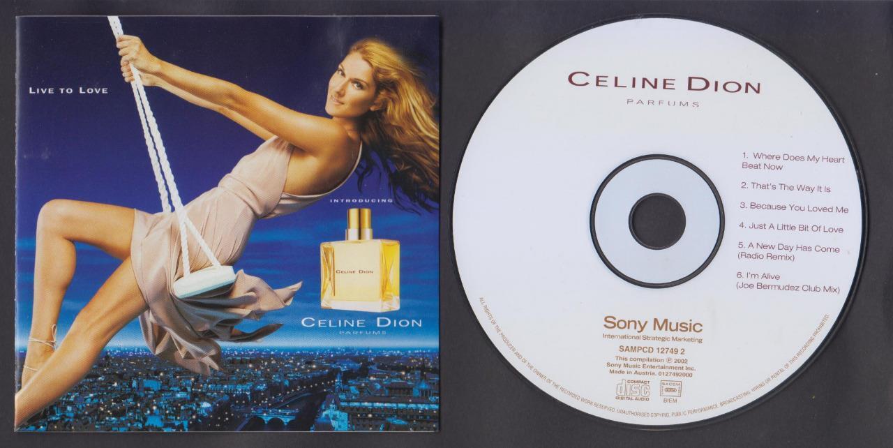 Mega Rare Celine Dion Live To Love Parfums Promo CD FCS6482