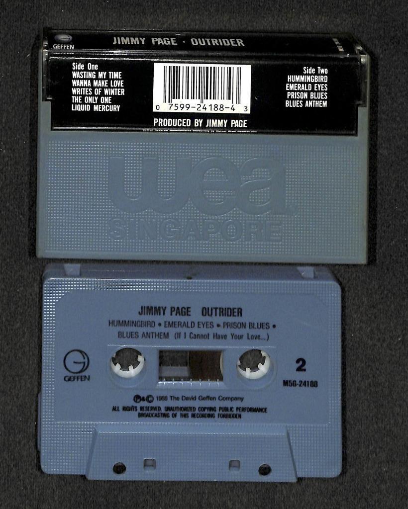 Jimmy Page Outrider 1988 Singapore Cassette CS1747a