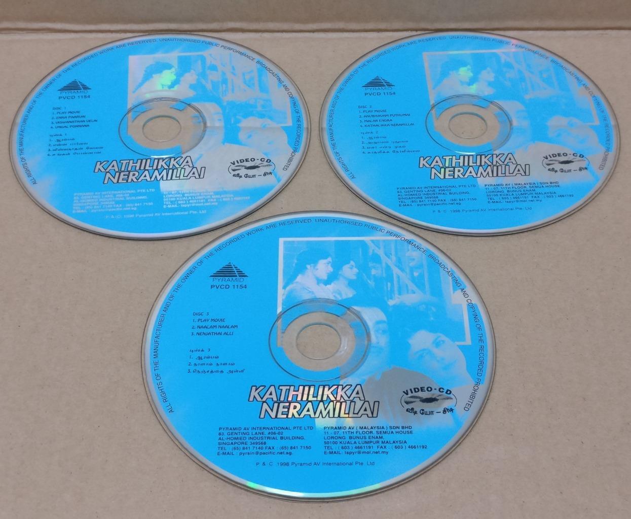 India Bollywood Movie Kathilikka Neramillai Viswanathan Singapore 3x VCD FCS9153