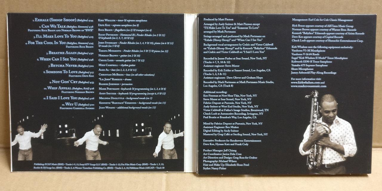 Kirk Whalum Performs The Babyface Songbook Can We Talk 2005 USA CD FCB1972