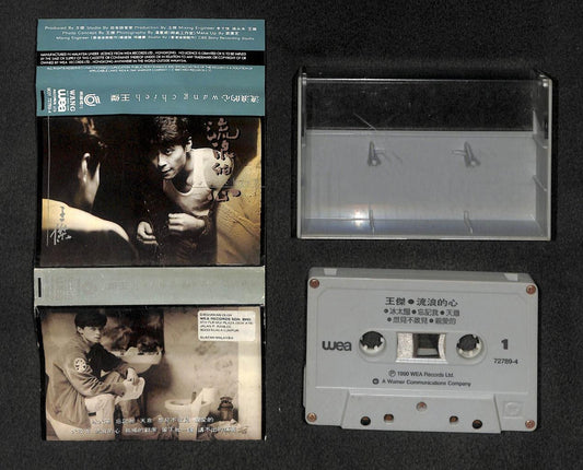 Taiwan Dave Wang Jie 王杰 王傑 流浪的心 1990 Mega Rare Malaysia Cassette 卡帶 磁帶 CS1778