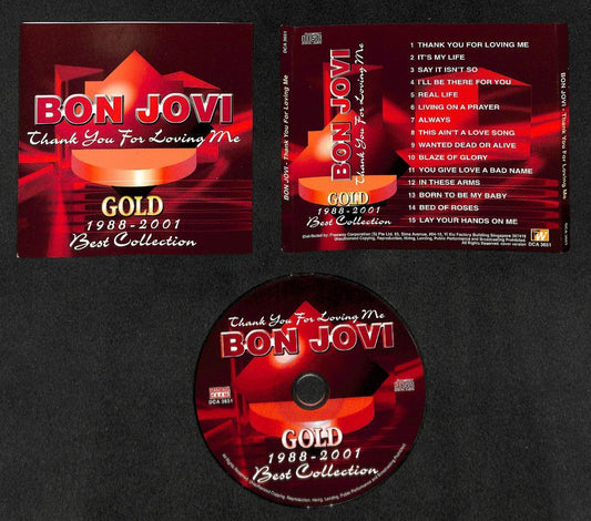Bon Jovi Best Collection 1988-2001 Cover Version Only Singapore CD FCS7963