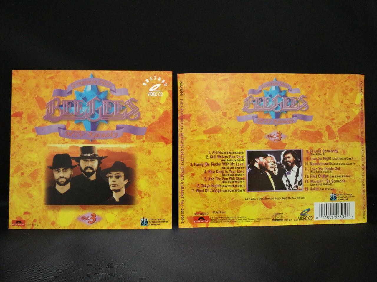 The Bee Gees MTV Karaoke 1997 Polygram Rare Hong Kong Gold Video CD VCD FCS8065