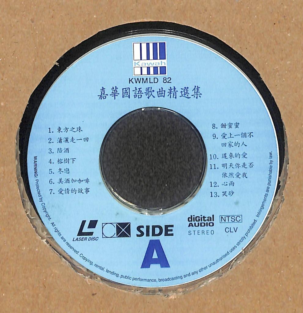 Taiwan Karaoke Chinese Songs 东方之珠 宝贝对不起 明月心 1994 Japan LD Laserdisc LD1740