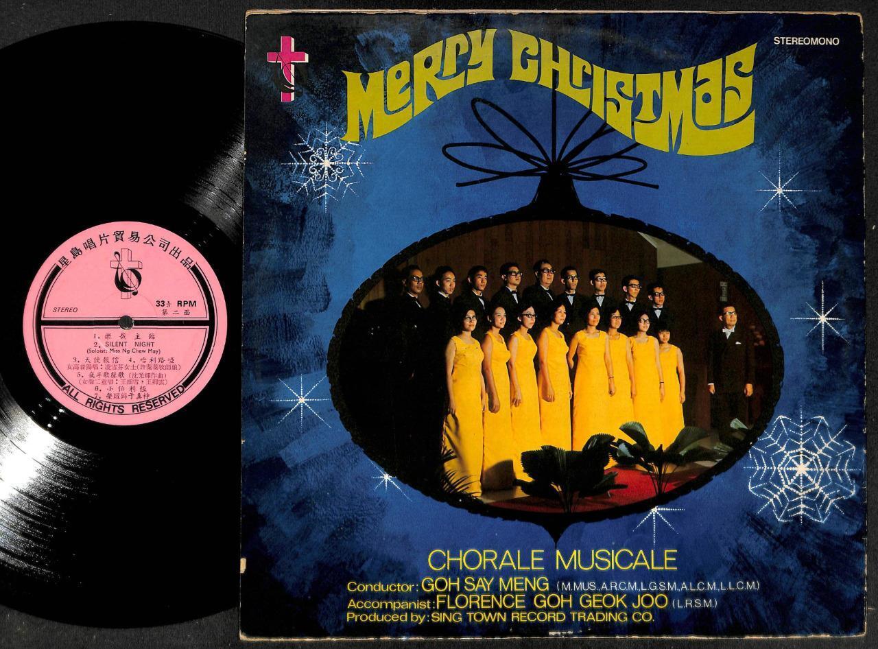 Rare Singapore Chinese Chorale Musicale G/F Christmas Songs Jesus LP 12" CLP5004