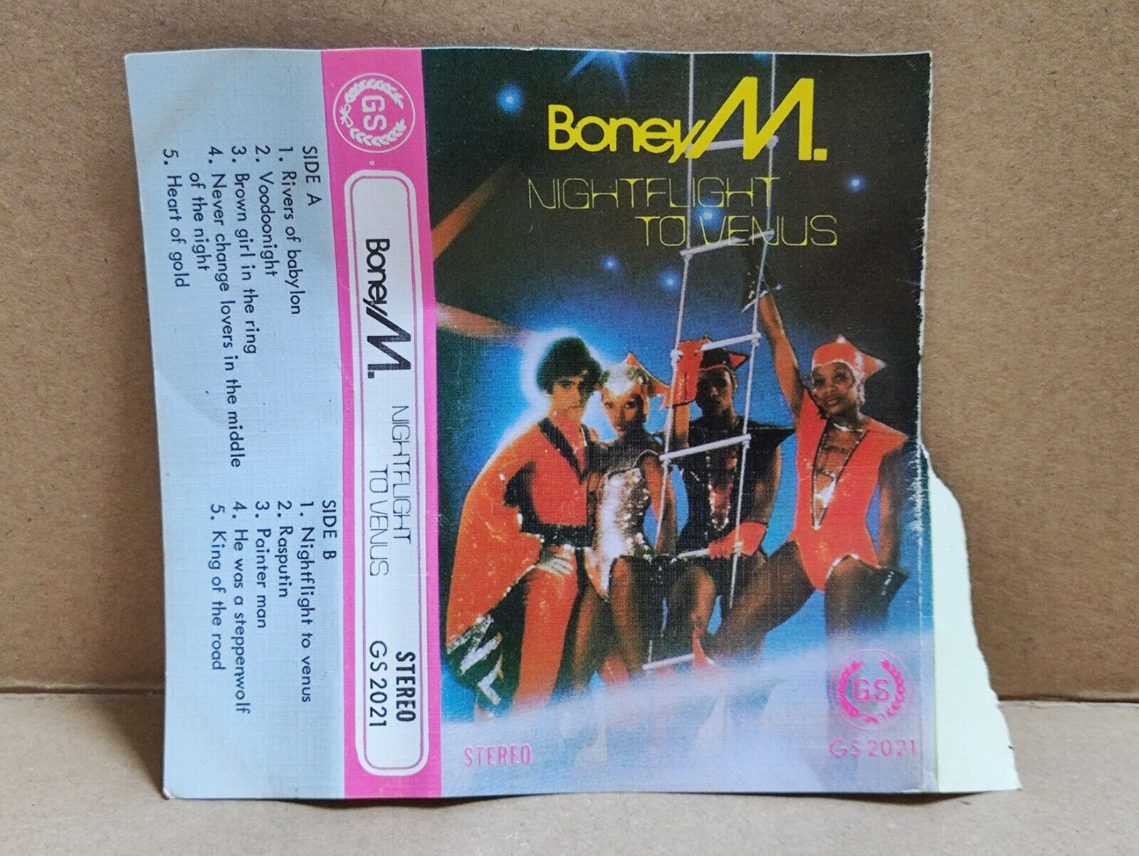 AMM68 BONEY M NIGHT FLIGHT TO VENUS RASPUTIN ENGLISH SINGAPORE CASSETTE (CS2285)