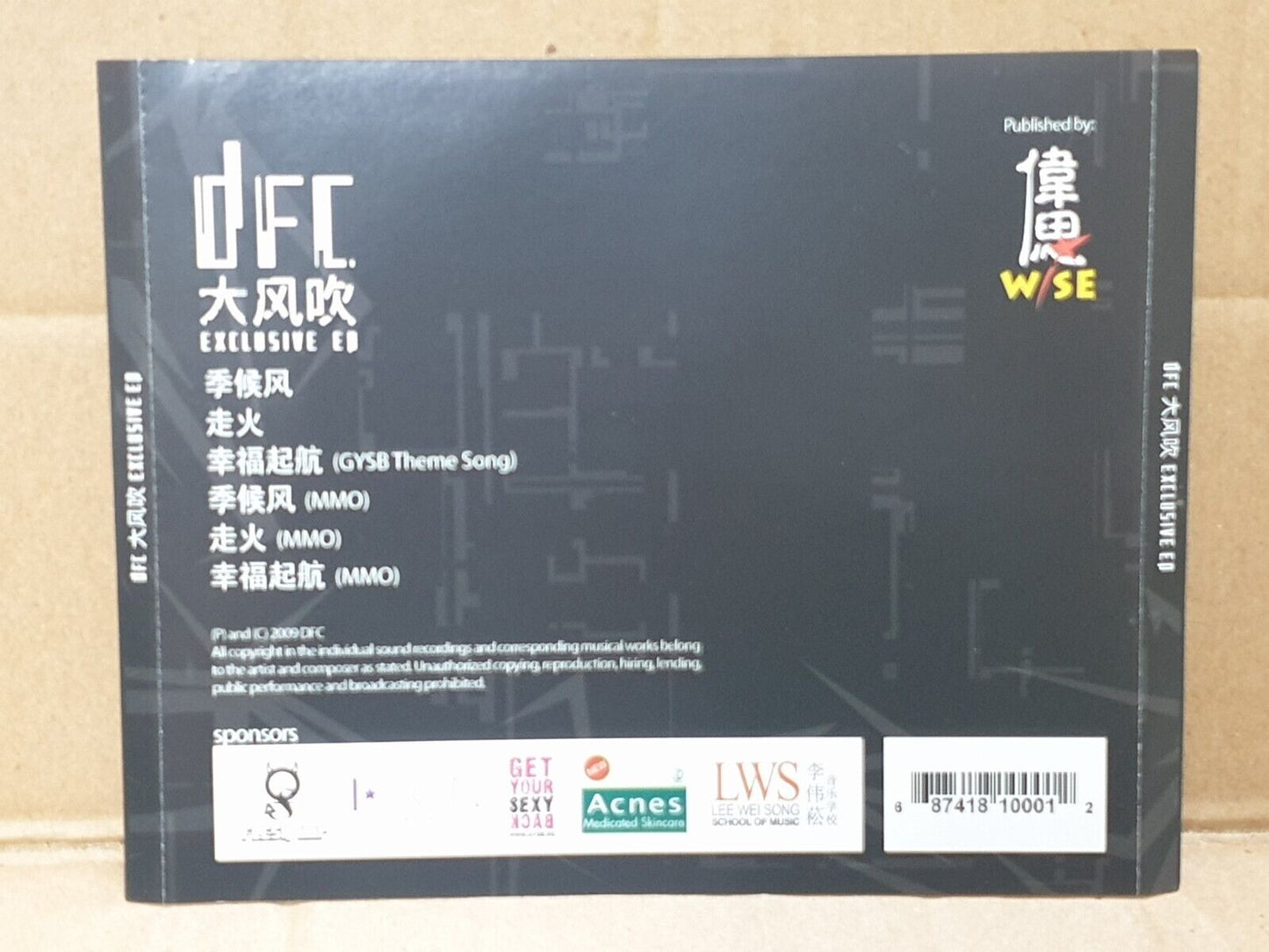 Rare Singapore 李伟菘 Lee Wei Song & Local Singers DFC 2009 Chinese CD (FCS10168)