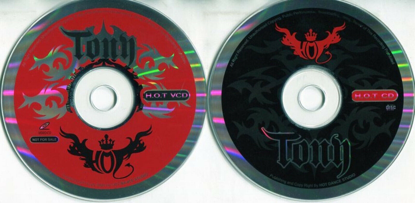 TONY Hot Dance Studio Go Hot Hip Hop Dance CD + Bonus VCD Video CD FCS644