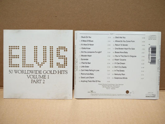 Elvis Presley Elvis 50 Worldwide Gold Hits Vol.1 Pt 2 1988 BMG USA CD FCS7648