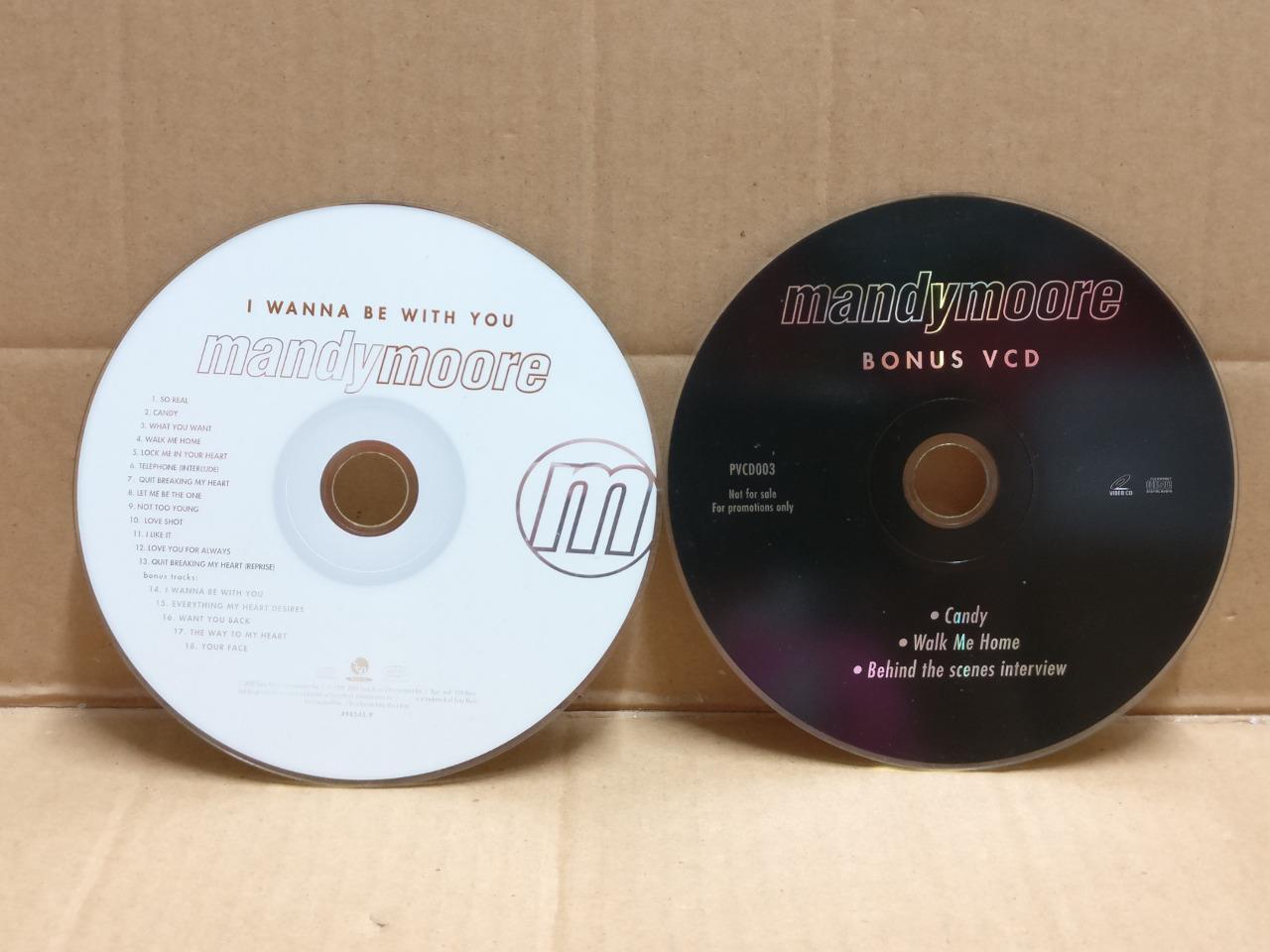 AMM Mandy Moore I Wanna Be With You 2000 Asia English CD +VCD FCS10105 (No Case)