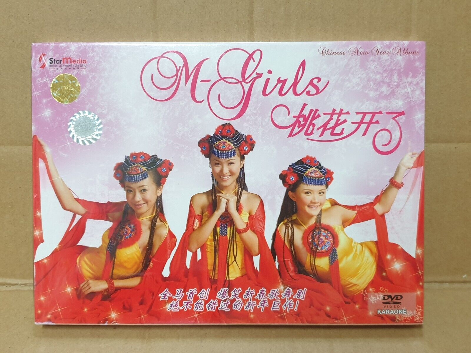 Sealed Singapore M-Girls Teen Girls 桃花开了 Chinese New Year Karaoke DVD (FCB2457)