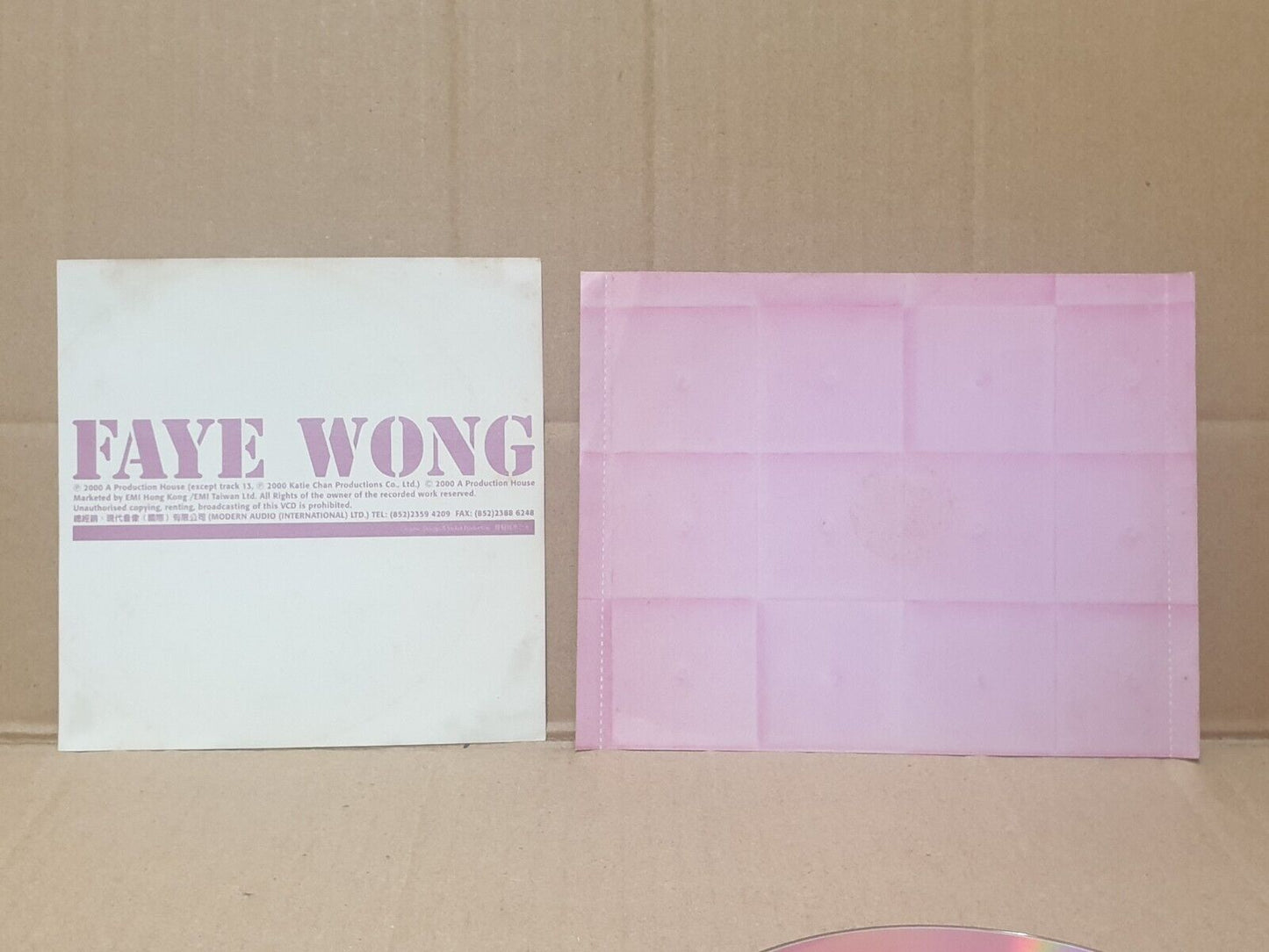China Faye Wong 王菲 只爱陌生人 Karaoke 2000 Taiwan Chinese Video CD VCD (FCS10177)