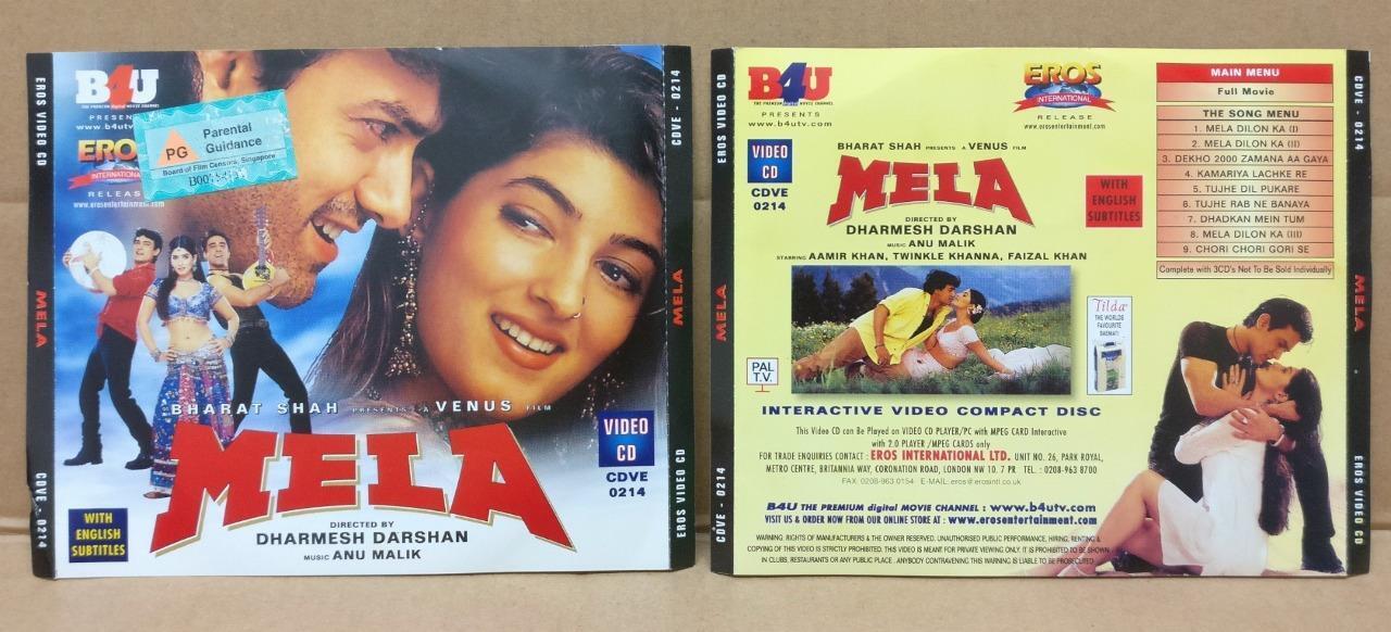 India Bollywood Movie Mela Anu Malik London 3x VCD Video CD FCS9155