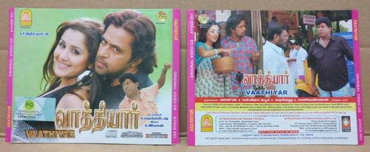 India Bollywood Tamil Movie Vaathiyar Singapore 3x VCD Video CD FCS9157