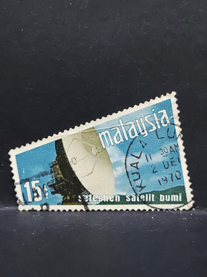 AMM68 Malaysia Stesen Satelit Bumi Satellite 15 cents Used Stamp (SA073)