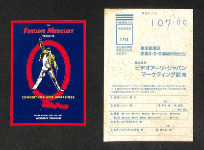 Mega Rare Queen The Freddie Mercury Tribute V.1 W/OBI Japan Laserdisc LD LD1369
