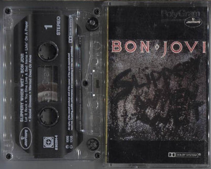 Bon Jovi Slippery When Wet 1986 Polygram Rare Singapore Cassette 卡帶 磁帶 CS931