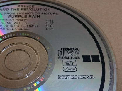 Prince & The Revolution OST Purple Rain 1984 Rare Germany CD FCS9794