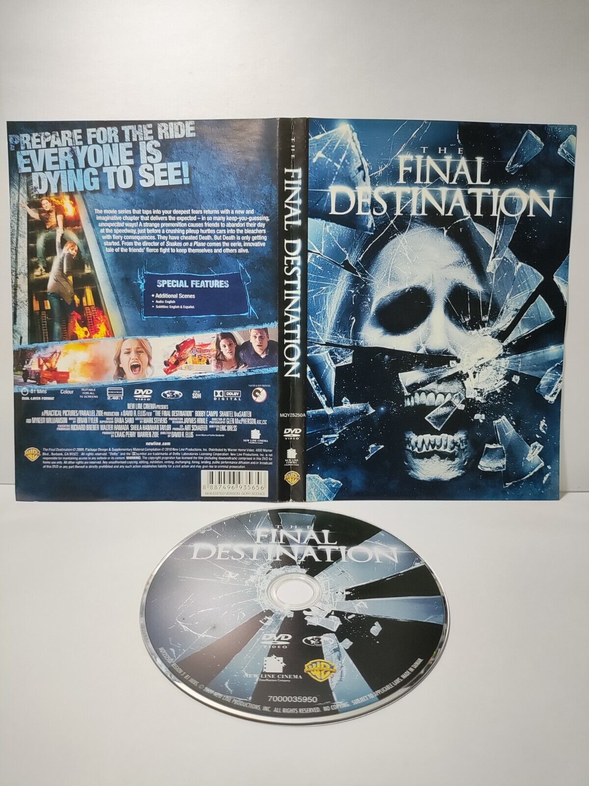 Movie The Final Destination DVD Disc & Cover Region 3 (NO Case) (DC040)