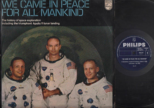 Space Apollo 11 Astronauts We Came In Peace For All Mankind 1969 12" LP ELP2072