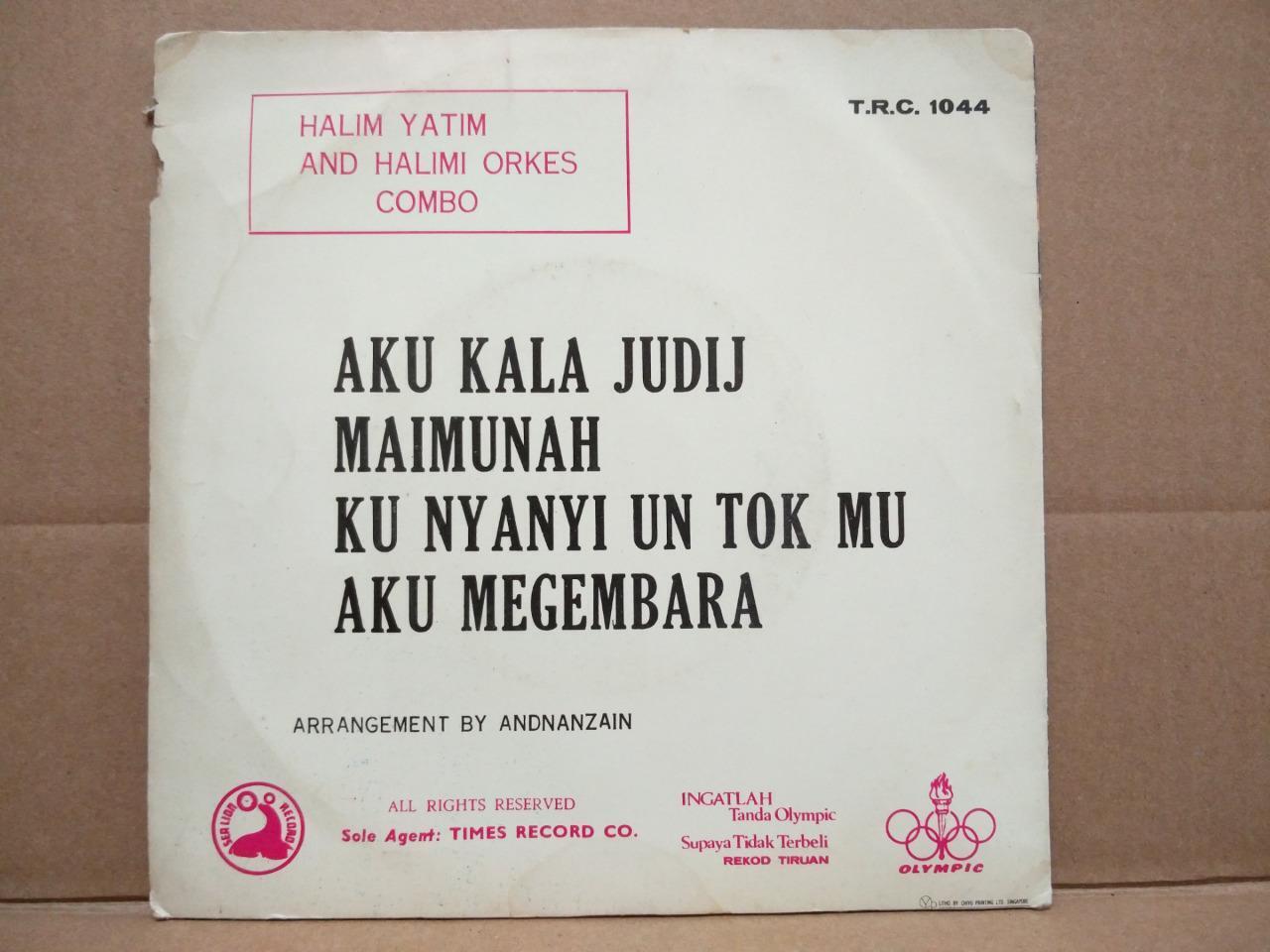 Rare Halim Yatim Orkes Combo Malay Band Poker Card Cover Psych Garage EP MEP486