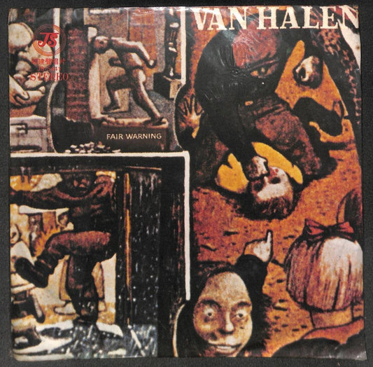 Van Halen Fair Warning Rare Taiwan Unique Cover & Chinese Label LP ELP2366