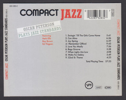 Oscar Peterson Plays Jazz Standards 1987 Korea CD FCS6225