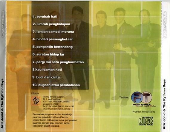 Malaysia Malay Aziz Jonid & The Rythmn Boys Band Singapore CD FCS2354