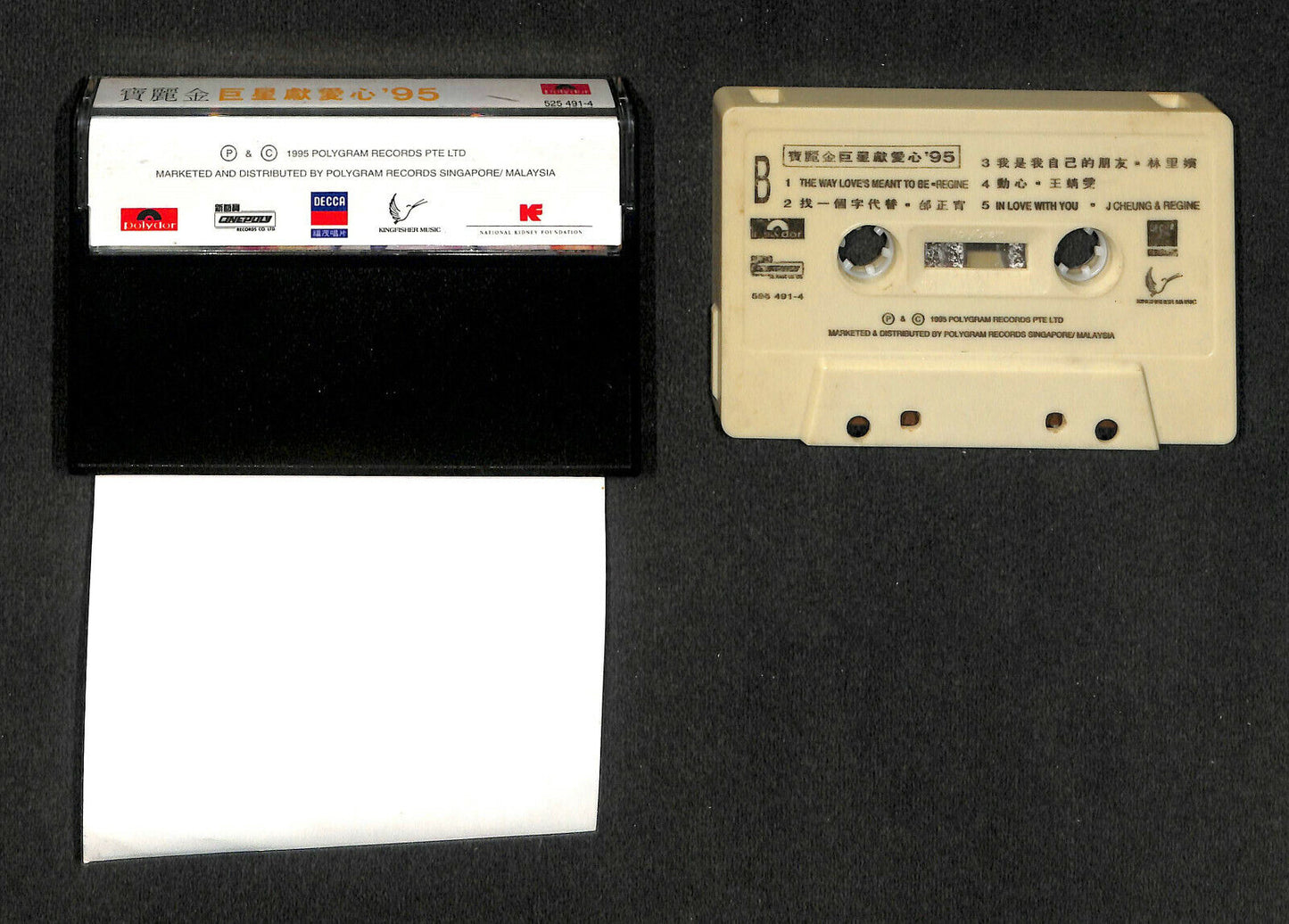Rare 新加坡 NKF Charity 王菲 张学友 黎明 王馨平 1995 Various Artists Cassette 卡帶 磁帶 CS1622 
