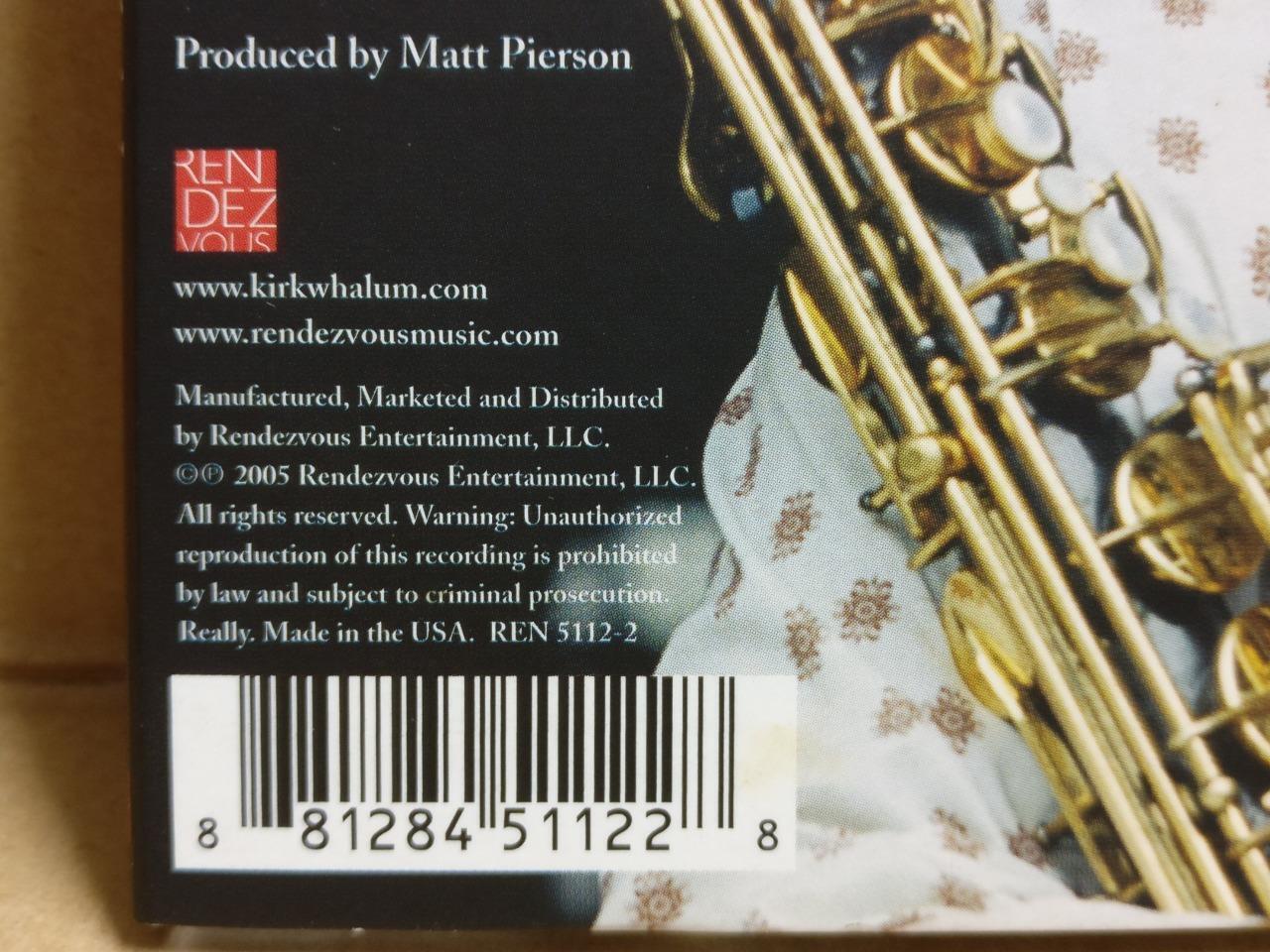 Kirk Whalum Performs The Babyface Songbook Can We Talk 2005 USA CD FCB1972