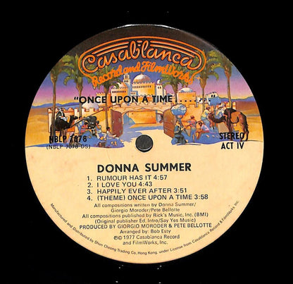 Donna Summer Once Upon A Time 1977 Rare Hong Kong G/F English 2x LP ELP2383