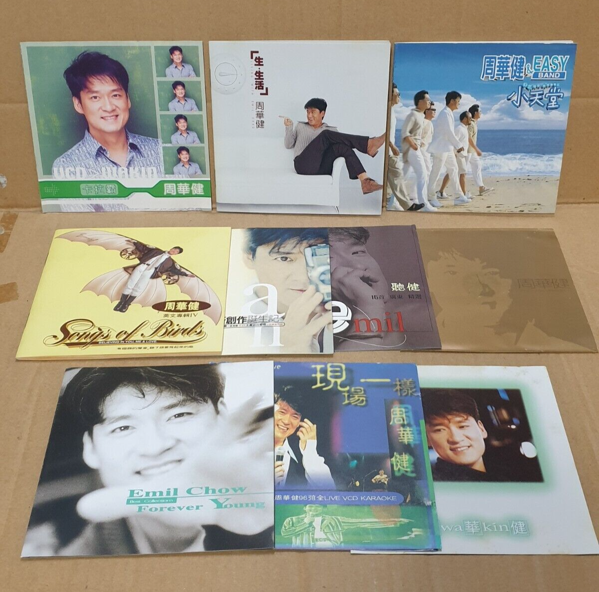 Emil Chau 周华健 周華健 Chinese 7x CD +VCD+ 2x (2x VCD) Set Lot Of 10 (FCS10348) L