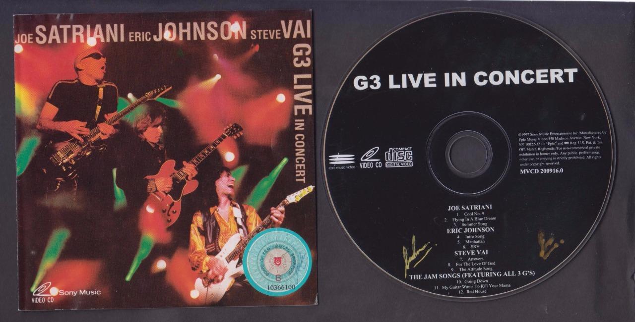 G3 In Concert Joe Satriani Eric Johnson Steve Val The Jam Song Video VCD FCS7019