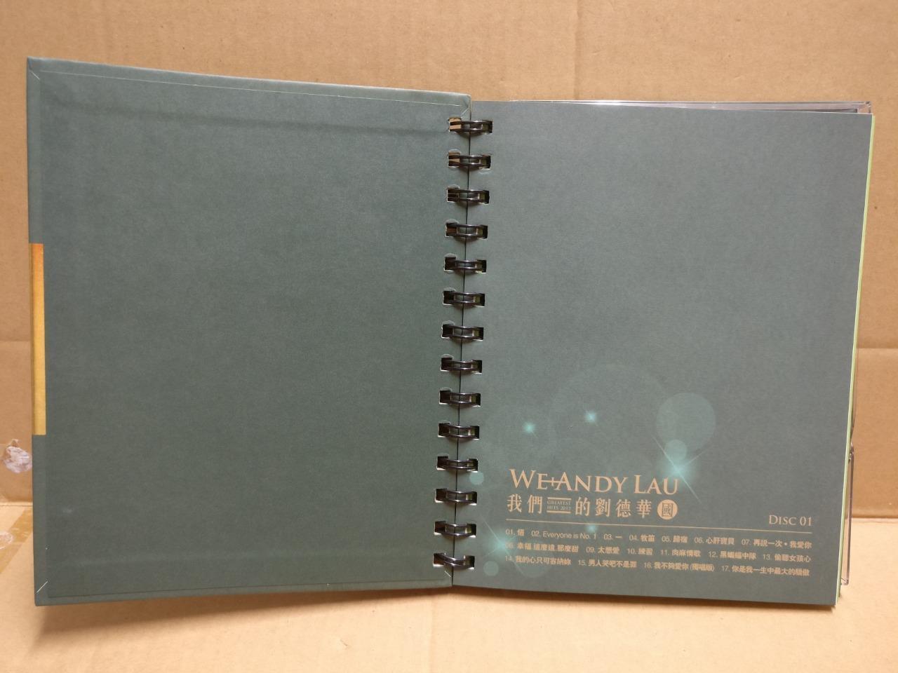 Hong Kong Andy Lau 刘德华 我们的刘德华 Unique Lyrics Booklet 2012 Chinese 3x CD FCBL167