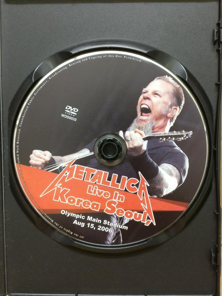 Metallica Heavy Metal Band Korea Concert 2006 Mega Rare Malaysia DVD FCBL082