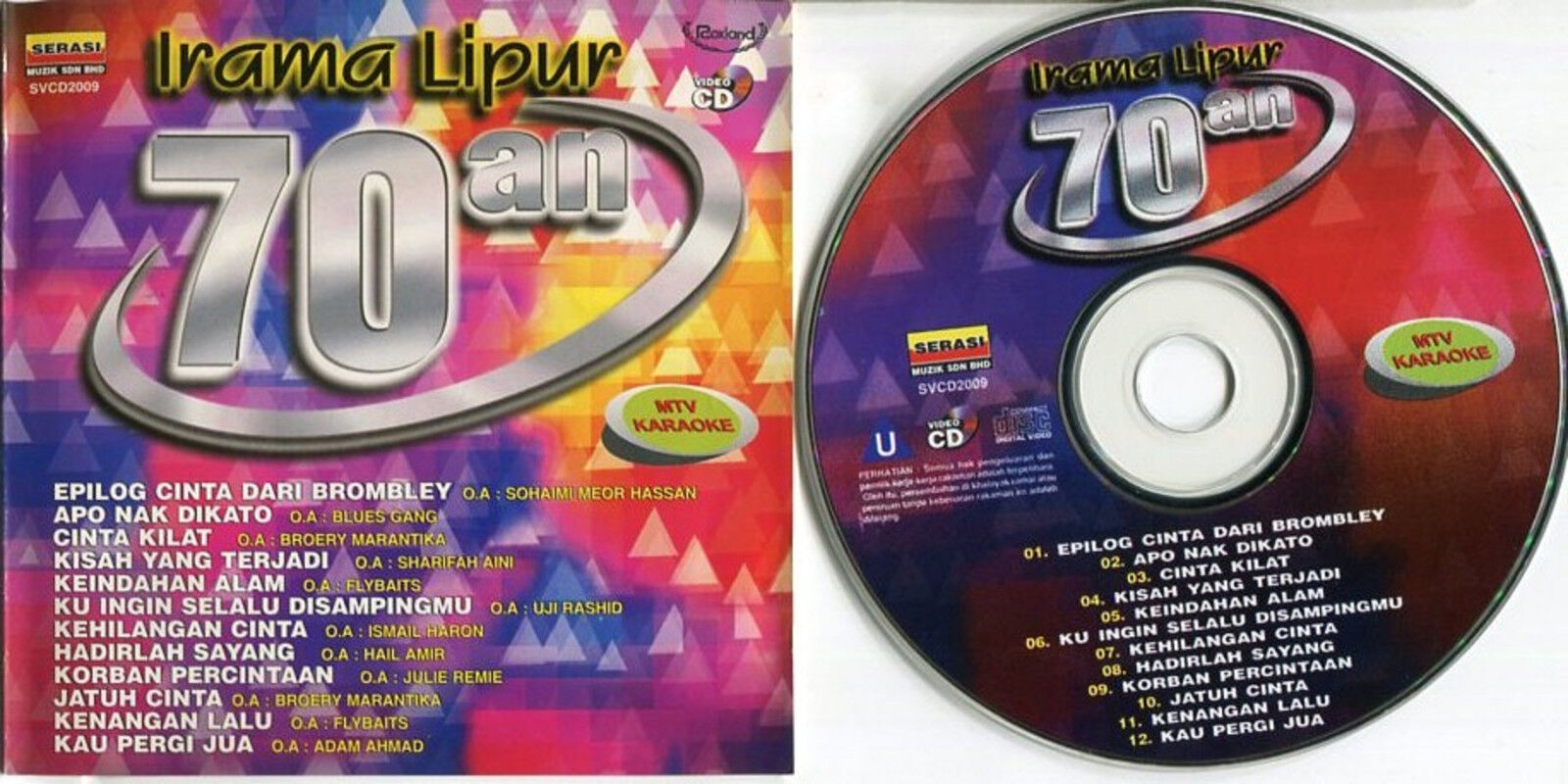 Malaysia Malay Irama Lipur MTV Karaoke Sharifah Aini Flybaits 1998 VCD FCS1488