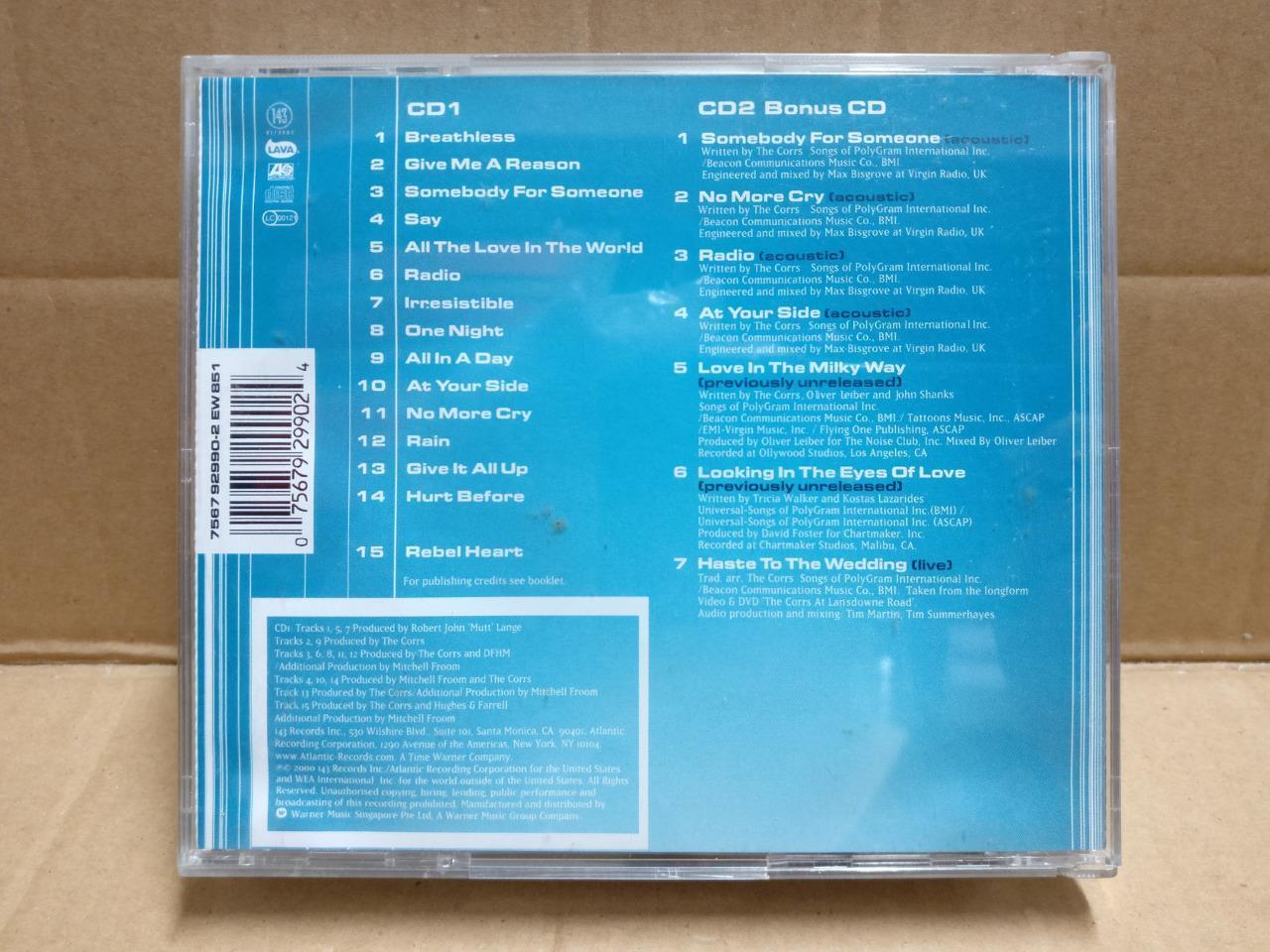 The Corrs In Blue Special Edition 2000 Singapore English CD + Bonus CD FCB2274